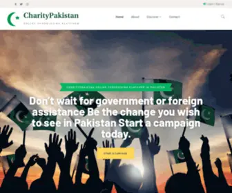 Charitypakistan.com.pk(CharityPakistan Online Fundraising Platform) Screenshot