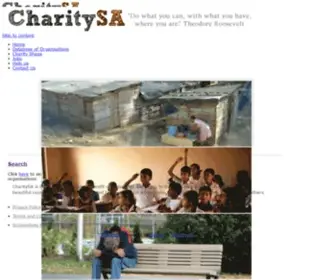 Charitysa.co.za("Do what you can) Screenshot