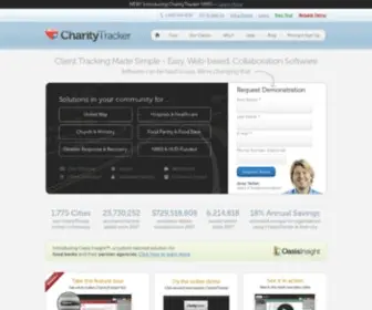 Charitytracker.com(CharityTracker from Simon Solutions) Screenshot