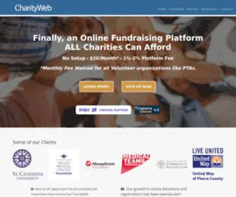 Charityweb.com(Online Donations) Screenshot