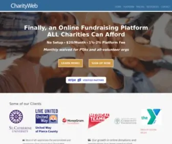 Charityweb.net(Online Donation Platform) Screenshot