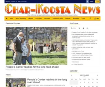 Charkoosta.com(The Official News Publication of the Flathead Reservation) Screenshot