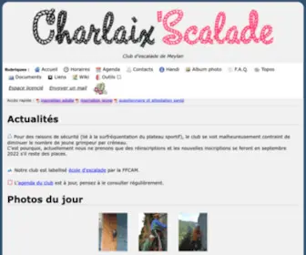 Charlaixscalade.com(Charlaix'Scalade : grimpe et escalade à Meylan) Screenshot