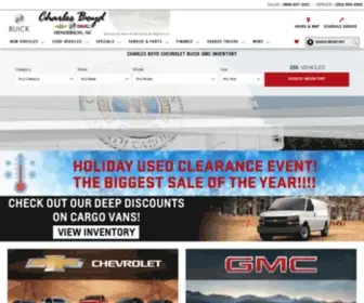 Charlesboydgm.com(Charles Boyd Chevrolet Buick GMC in Henderson) Screenshot