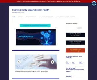 Charlescountyhealth.org(Charles County Health Department) Screenshot