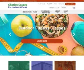 Charlescountyparks.com(Charles County Rec & Parks) Screenshot