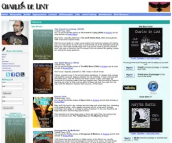 Charlesdelint.com(Charles de Lint) Screenshot