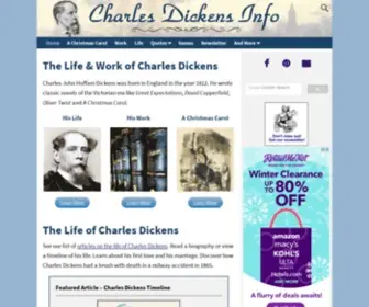 Charlesdickensinfo.com(Charles Dickens Info) Screenshot