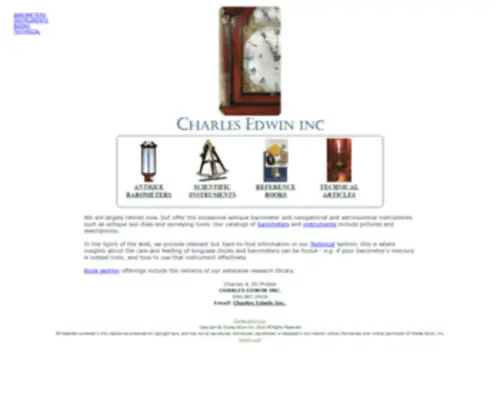 Charlesedwin.com(Charles Edwin Inc) Screenshot