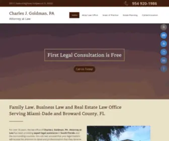 Charlesgoldmanattorneyatlaw.com(Family Law Office) Screenshot