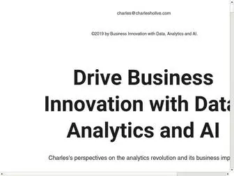 Charlesholive.com(Business Innovation with Data) Screenshot