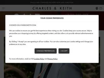 Charleskeith.com(CHARLES & KEITH Singapore) Screenshot