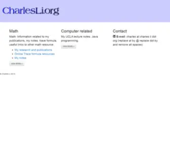 Charlesli.org(Charles Li) Screenshot