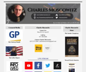 Charlesmoscowitz.com(Livestream, Podcast, Books, Merch) Screenshot