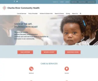 Charlesriverhealth.org(Charles River Community Health) Screenshot