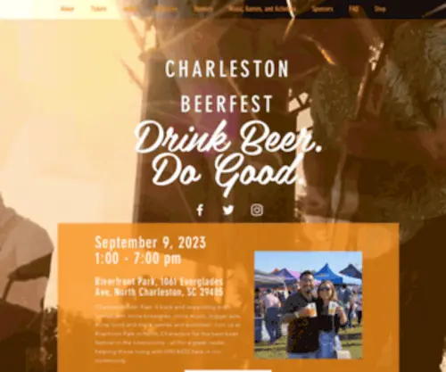 Charlestonbeergarden.com(Charleston Beer Fest) Screenshot