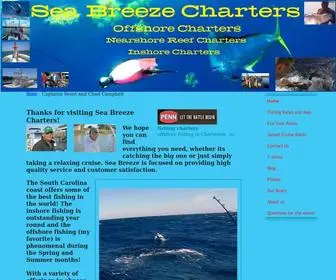 Charlestonfishingtours.com(Sea Breeze charters) Screenshot