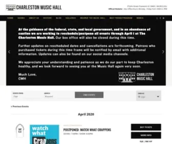 Charlestonmusichall.com(Charleston Music Hall) Screenshot