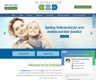 Charlestonorthodontics.com(Cox Orthodontics) Screenshot