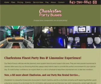 Charlestonpartybuses.com(Charleston Party Buses) Screenshot