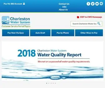Charlestonwater.com(Charleston Water System) Screenshot