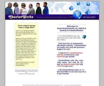 Charlesworks.eu(CharlesWorks local web hosting domain names email Peterborough NH New Hampshire) Screenshot