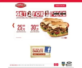 Charleys.ae(No.1 Cheese Steak in The World) Screenshot