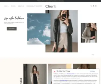 Charli.co.uk(Womenswear Soft separates in Cashmere) Screenshot