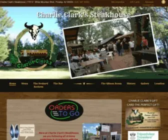 Charlieclarks.com(Charlie Clark's Steakhouse) Screenshot