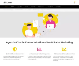 Charliecommunication.com(Agenzia Web Is Charlie) Screenshot