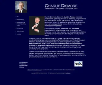 Charliedismore.com(Austin Texas premier motivational and keynote speaker Charlie Dismore) Screenshot