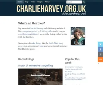 Charlieharvey.org.uk(Charlie Harvey 127.0.0.1) Screenshot