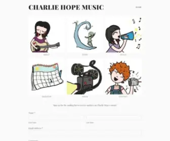 Charliehopemusic.com(Charlie Hope Music) Screenshot