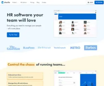 Charliehr.com(Save time on HR admin and build a highly) Screenshot