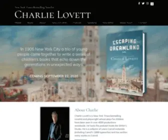 Charlielovett.com(Charlie Lovett) Screenshot