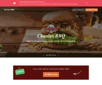 Charliesbbq.com.au(Order Online for Takeaway / Pickup. Here at Charlies BBQ) Screenshot