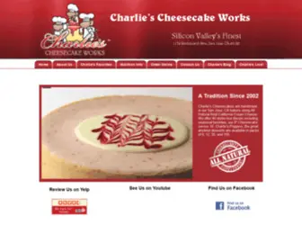 Charliescheesecakeworks.com(Charlie's Cheesecake Works) Screenshot