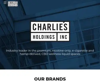 Charliesholdings.com(Charlie's Holdings) Screenshot