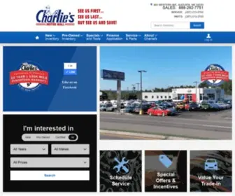 Charliesmm.com(Charlie's Motor Mall selling New and Used vehicles in Augusta) Screenshot