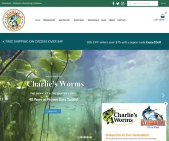 Charliesworms.com(Soft Bait) Screenshot