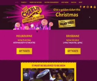 Charliethemusical.com.au(Charlie and the Chocolate Factory) Screenshot