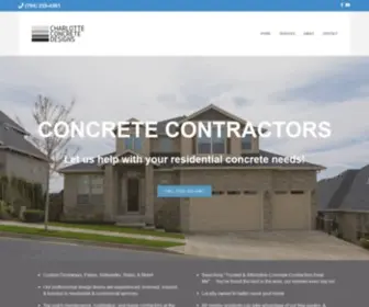 Charlotteconcretedesigns.com(Concrete Contractors Charlotte NC) Screenshot