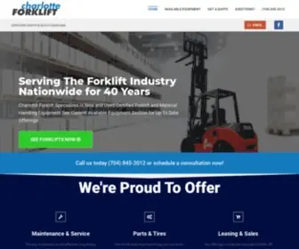 Charlotteforklift.com(Used Forklifts) Screenshot