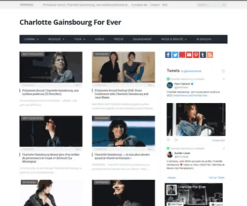 Charlottegainsbourgforever.com(Charlotte For Ever) Screenshot