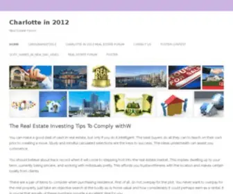 Charlottein2012.com(Democratic) Screenshot