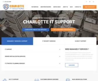 Charlotteitsolutions.com(Managed IT Services) Screenshot