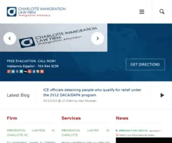 Charlottelaw.net(Charlotte Immigration Law Firm) Screenshot