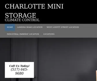 Charlotteministorage.net(Rental Storage Units) Screenshot