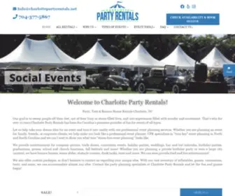 Charlottepartyrentals.net(Charlotte Party Rentals) Screenshot