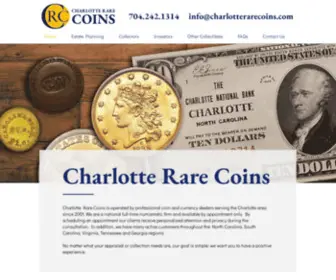 Charlotterarecoins.com(Charlotte Rare Coins Coins) Screenshot